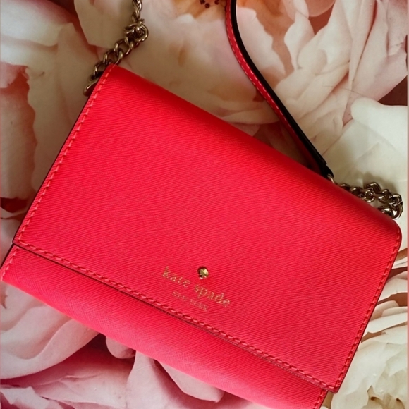 BNWOT AUTHENTIC hot pink Kate Spade. Crossbody - Picture 1 of 4